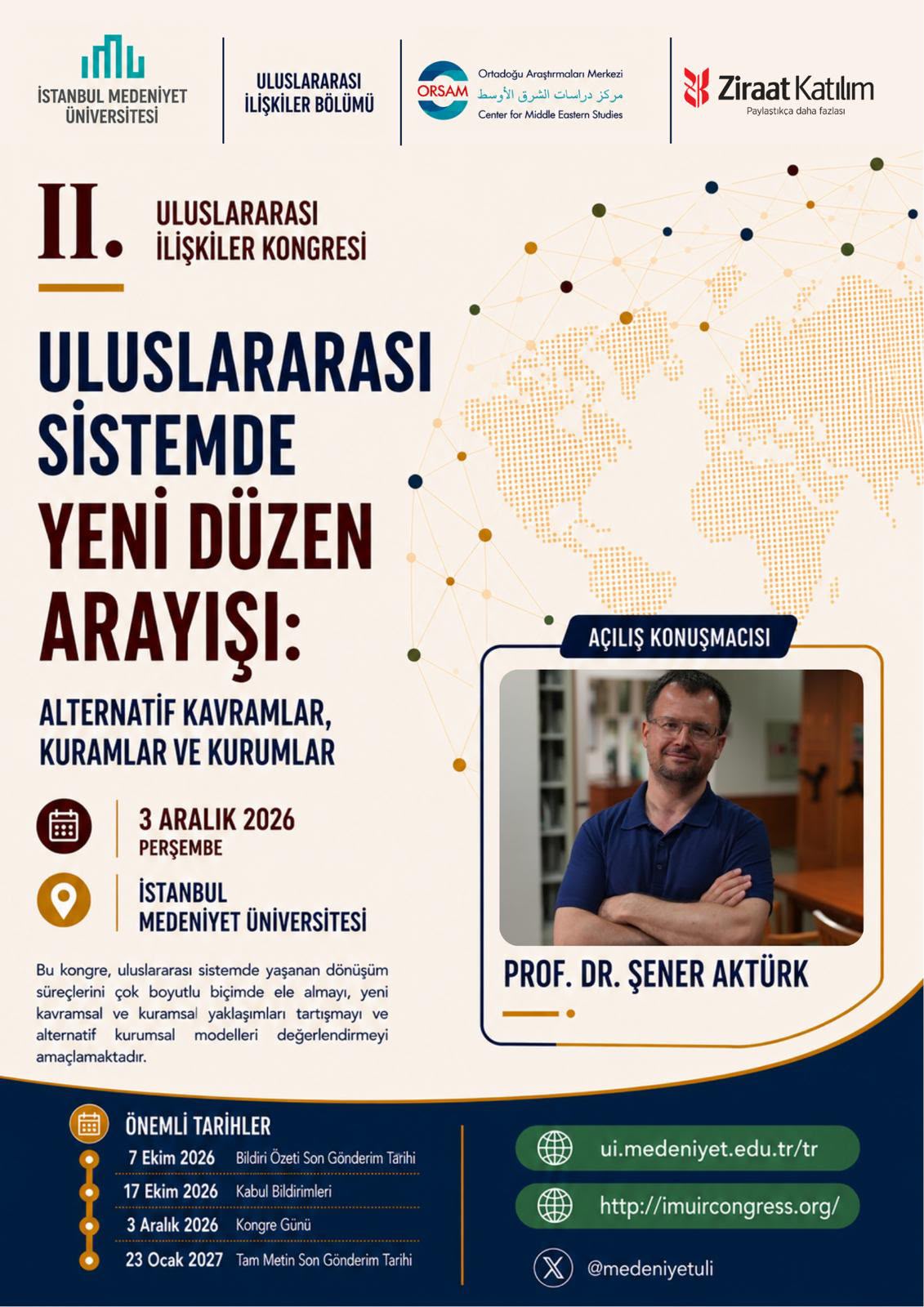 II. Uluslararası İlişkiler Kongresi afişi