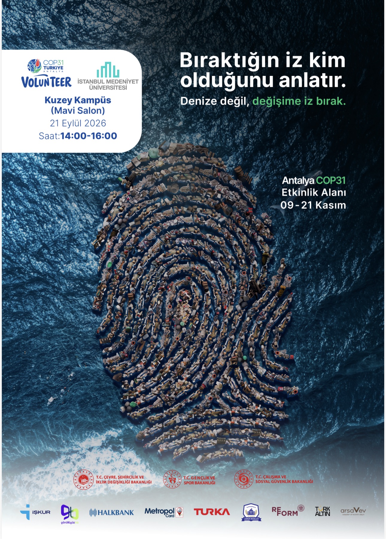 COP31 Türkiye Volunteer afişi