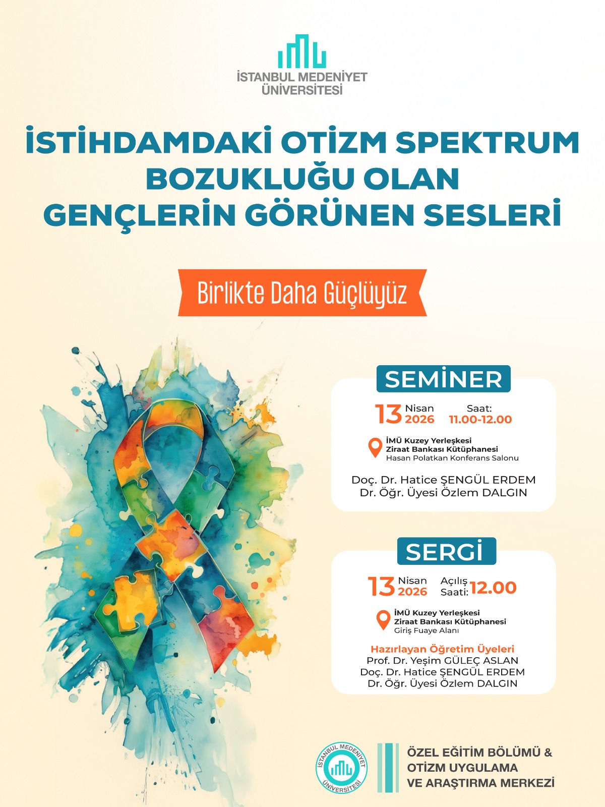 İstihdamdaki Otizm Spektrum Bozukluğu Olan Gençlerin Görünen Sesleri afişi