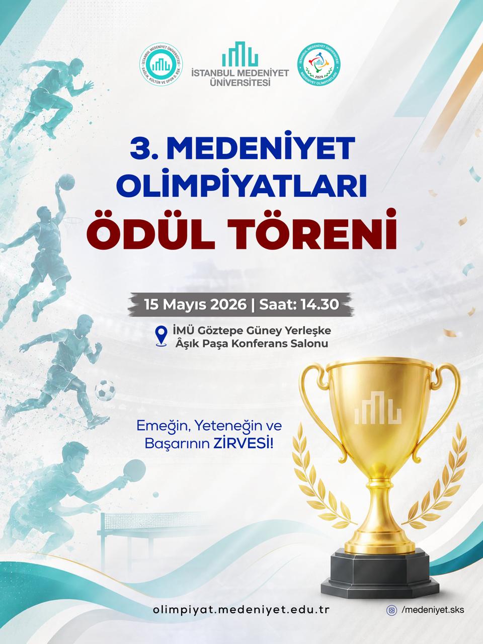 III. Medeniyet Olimpiyatları Ödül Töreni afişi