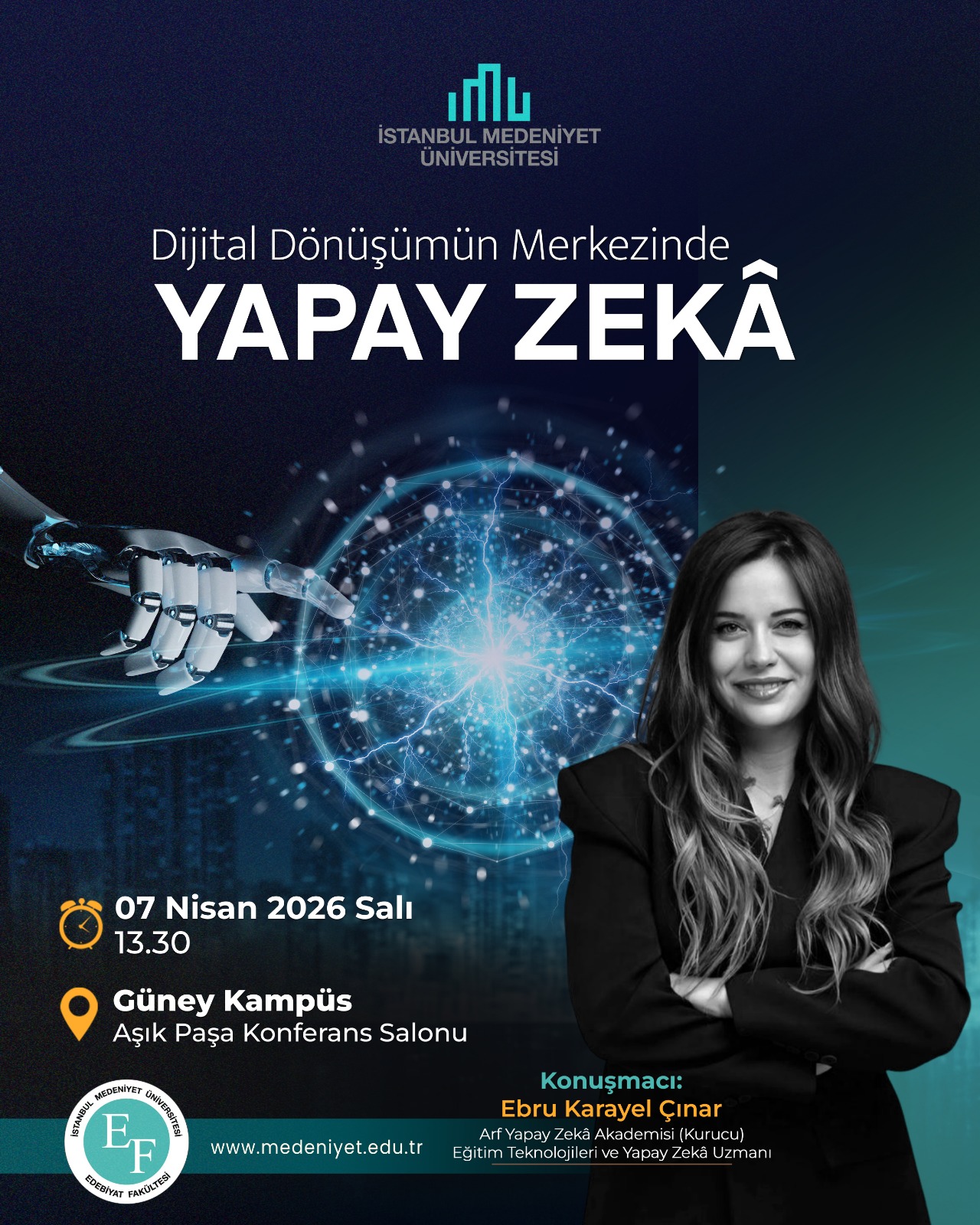 Dijital Dönüşümün Merkezinde Yapay Zekâ afişi