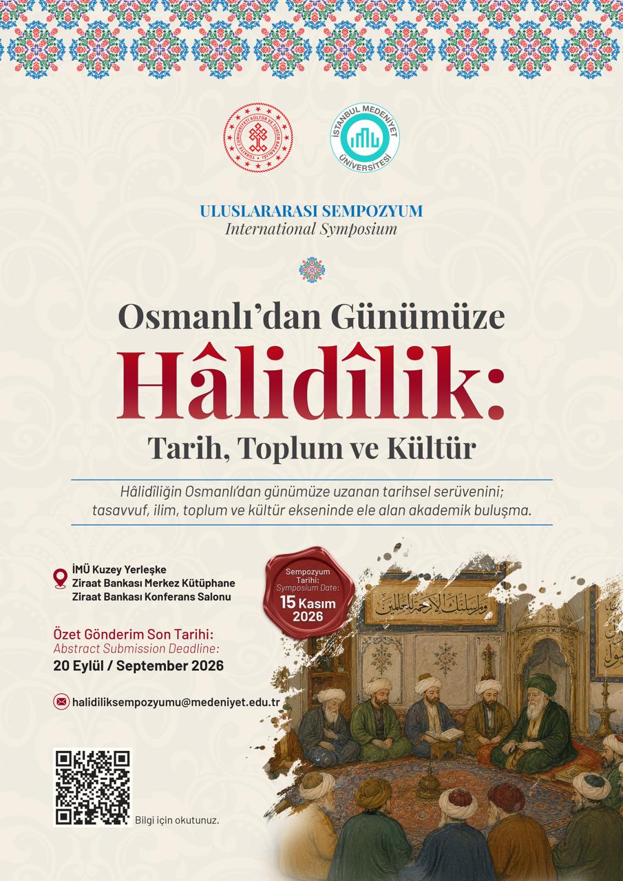 Osmanlı’dan Günümüze Hâlidîlik: Tarih, Toplum ve Kültür Sempozyumu afişi