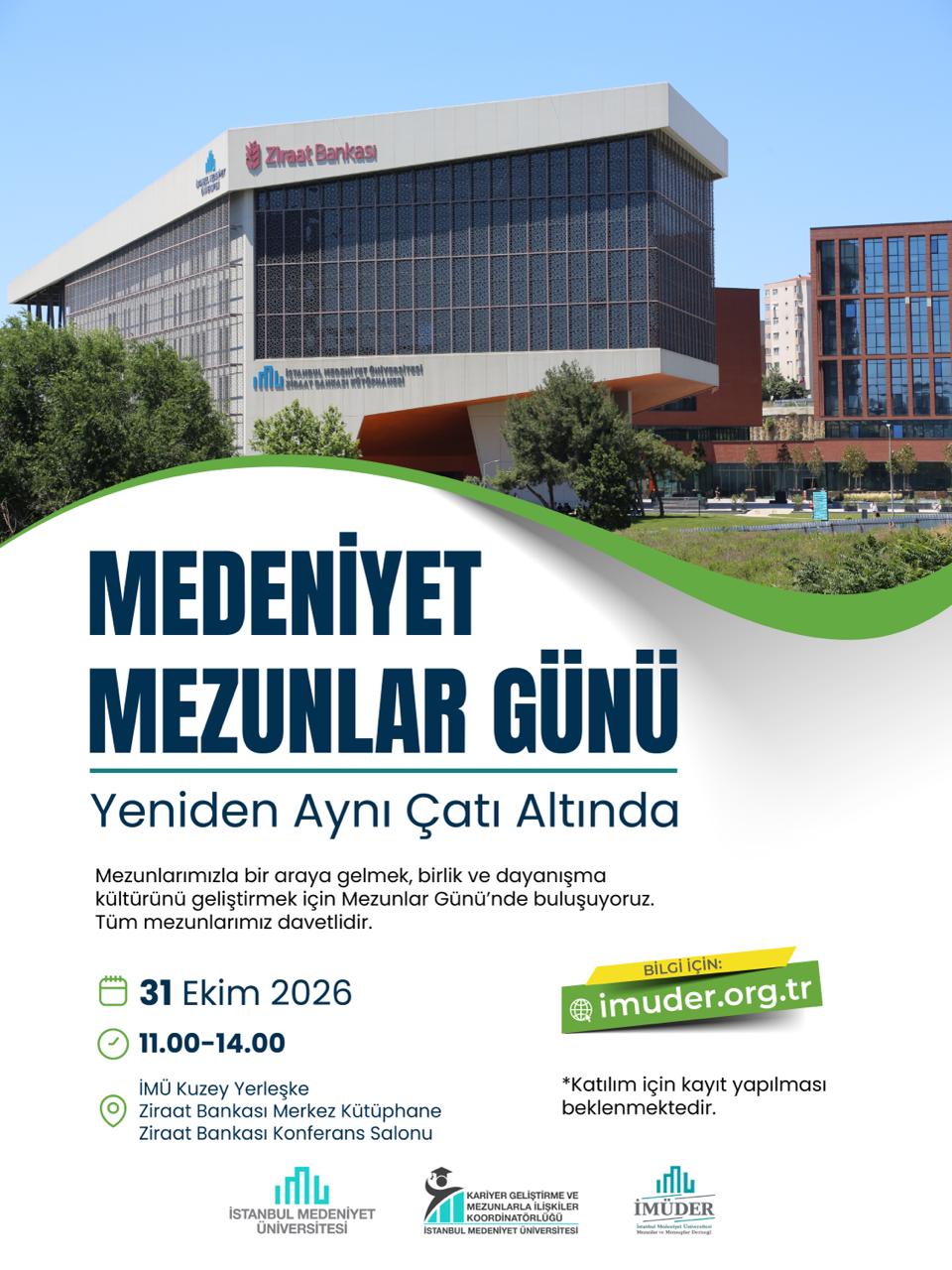 Medeniyet Mezunlar Günü afişi